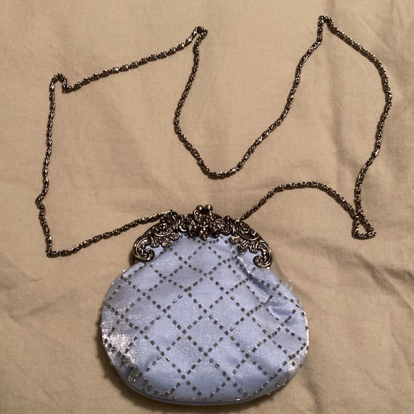 Lovely pale blue and silver bag - Picture 3 of 4